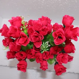 whiteland Artificial Flower Bunches 21 Flowers Each Bunch Multicolor Rose Artificial Flower image 4