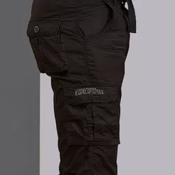 beevee Solid Men Cargos image 4