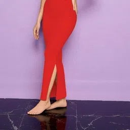 The Stanch Shapeware Red MT015 Lycra Blend Petticoat-image-13
