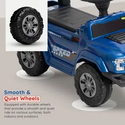 baybee Baby Ride on Car for Kids, Push Ride on Jeep with Music, LED Light & Backrest Rideons & Wagons Non Battery Operated Ride On image 2