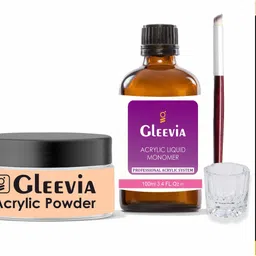 gleevia Nail Acrylic Powder Dark Peach| Combo Nail Acrylic Kit for Crystal Tip Building-picture-35