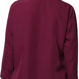 funday fashion Women Regular Fit Solid Spread Collar Casual Shirt image 2