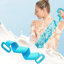 swilco Silicon Body Brush Belt for Shower & Body Brush with Shampoo Dispenser image 3