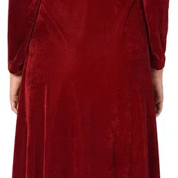 westchic Women Fit and Flare Maroon Maxi/Full Length Dress image 2