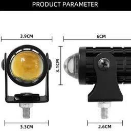 asryd LED Fog Lamp Unit for KTM, Yamaha, Hero, Honda, Suzuki, Mahindra, Royal Enfield, Universal For Car Jeep, Thar image 4