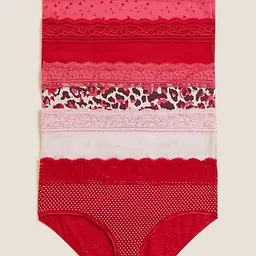 marks & spencer Pack of 5 Women Boy Short Multicolor Panty image 1