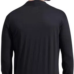 glampanda Men Jacket Style Full Sleeve Black Shrug image 2