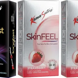 kamasutra Longlast Sync And SkinFEEL Strawberry 2 Condom-picture-10