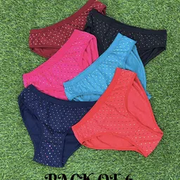 bralin Pack of 6 Women Hipster Multicolor Panty-picture-22