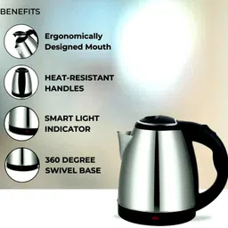 frony Electric Kettle with Stainless Steel Body 1.5 litre for Hot Water Tea/CoffeeL437 Electric Kettle image 3