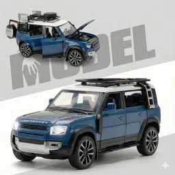 urmila enterprises and store Land Rover Defender Land Rover 1:32 Diecast Metal SUV Car with Lights Pullback-picture-37