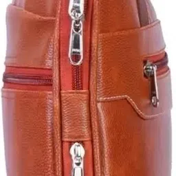house of common Men & Women Tan Messenger Bag image 4