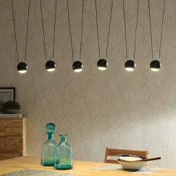 laspia by lafit Yogasana Black Aluminium LED Ceiling Lights-picture-15