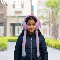 wektu Soft Plush Winter Earmuff/Rabbit Ear/Moving Ear/1PC/28 Ear Muff-picture-30