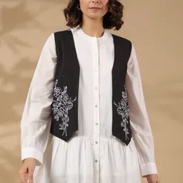 stil o stitch Embroidered Women Waistcoat image 4