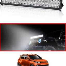 ccmm Universal White High Beam 40LED Bar Light For Vehicle With Clamp-170 Headlight Car LED for Mahindra (12 V, 55 W)-picture-35