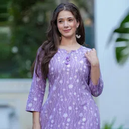 bkapparels Women Floral Print Pure Cotton Straight Kurta-picture-16