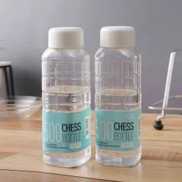 lock n lock (Pack of 2) Chess Themed 500ml Water Bottle image 1