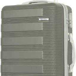 Medium Cabin & Check-in Set (65 cm) 8 Wheels - ABS Lightweight Suitcase Trolley bag -with Anti-Theft Zipper - Grey-image-79