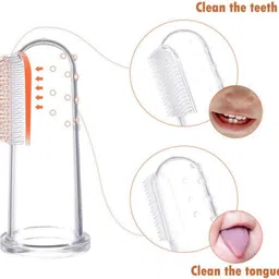 humanveda baby finger brush with case Easy Cleaning, Massaging Extra Soft Toothbrush Extra Soft Toothbrush image 3