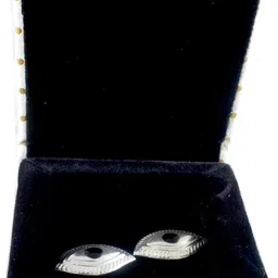 kmj pure silver eyes/ chandi ki aankh for God/ pooja, astrological. Decorative Showpiece - 3 cm image 4