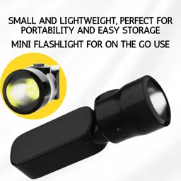 clairbell Portable Rechargeable LED Torch Light with COBB Light & Multiple Light ModesG371 Torch image 3