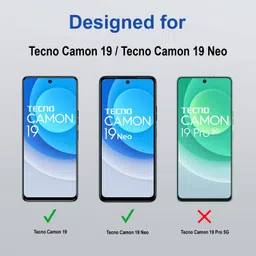 Zapcase Edge To Edge Tempered Glass for Tecno Camon 19 image 2