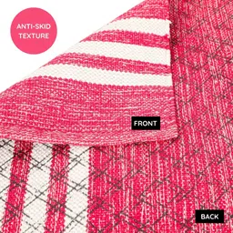atvifit Atvi.fit Pure cotton anti-skid, machine wash yoga mat. 73in x 24in, 5mm(Pink) Pink 5 mm Yoga Mat image 2