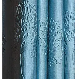 assuja 213 cm (7 ft) Door Polyester Semi Transparent Curtain Single Curtain image 3