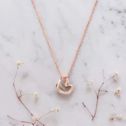 zavya Sterling Silver Cubic Zirconia Sterling Silver Pendant Set-picture-15