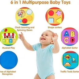 kapishreeenterprise Kids Learners Educational Toys 6 in 1 Activity Cube Baby Toy LT2 image 3