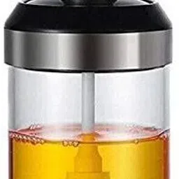 helovia oil bottle with Brush for Ghee, Butter, Oil Jar plastic Round Pastry Brush image 2