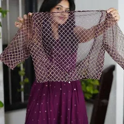 eklera trend Georgette Stitched Anarkali Gown image 3