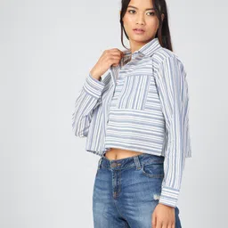 chimpaaanzee Women Regular Fit Checkered Spread Collar Casual Shirt image 5