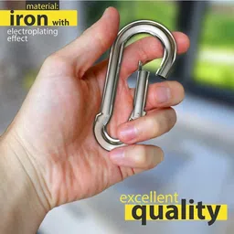 abssports Heavy Duty 8MM Thick S.S Snap Hook for Hiking/Camping/GYM Locking Carabiner Locking Carabiner image 3