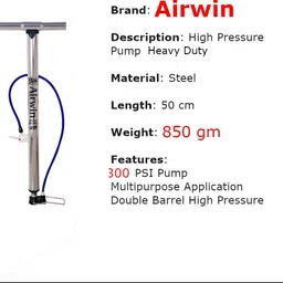 raj Airwin Multipurpose Air Pump Bicycle Pump image 3