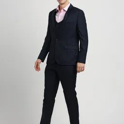 turtle Men 3-Piece Suits Self Design Suit image 2