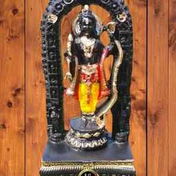 Ram Lalla Idol Sacred Statue Inspired by Ayodhya Ram Mandir Decorative Showpiece - 10 cm-image-4