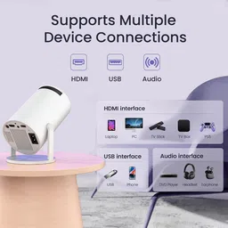 Sanat Music HY300 (4500 lm / 1 Speaker / Wireless / Remote Controller) Portable Projector image 4