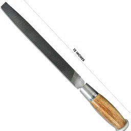 lxmi Wooden Handle Flat File Tool 12Inch Knife Sharpening Steel-picture-24