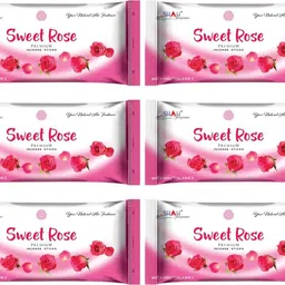 shah fragrances Sweet Rose Zipper incense sticks (pack of 6)(140 grams*6 packs) Sweet Rose-picture-16