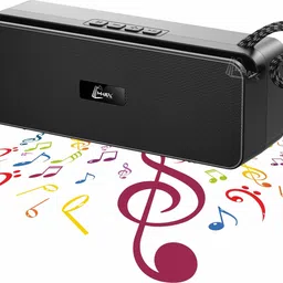 MHAX Rechargeable Wireless Speaker - FM Radio,TF Card, 1800mAh Battery, 6hrs Playtime 10 W Bluetooth Speaker-picture-34