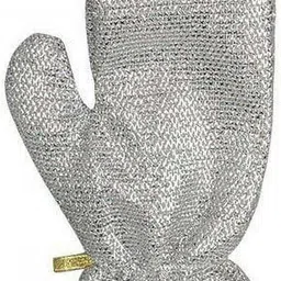 ablue clipper Stretchable Steel Wire Dishwashing Gloves For Cleaning Everything ( 1 Hand ) Wet and Dry Disposable Glove image 4