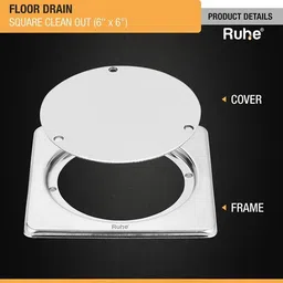 ruhe Floor Stainless Steel Push Down Strainer image 3
