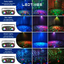LED TIMES Party Light Projector with Sound Activated RGB LED & For Versatile Use image 4