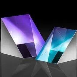 erhindia 1 Pc 50 x 50mm Right Angle Glass Prism with Toy Laser for Physics Lab, Science image 5