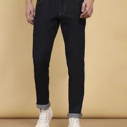 wrangler Men Slim Mid Rise Blue Jeans image 1