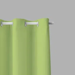 parda online Light Green Polyster Solid 5ft Blackout Eyelet Window/Door (1 Pc) image 2