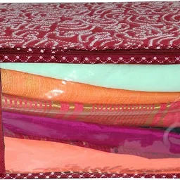 CHAMPARAN Non Woven Saree Covers/Garment Bag/Garment Covers Cotton Laundry Bag image 2