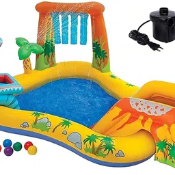 kreative marche Kids Dinosaur Spray Water with Swimming Pool Inflatable Bath Tubs-picture-12